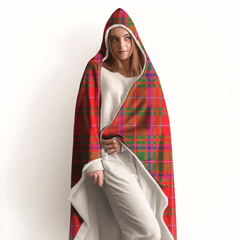 Rattray Modern Tartan Crest Hooded Blanket