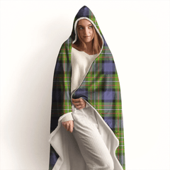 Fergusson Modern Tartan Crest Hooded Blanket