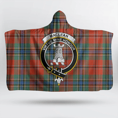 Sutherland Weathered Tartan Crest Hooded Blanket