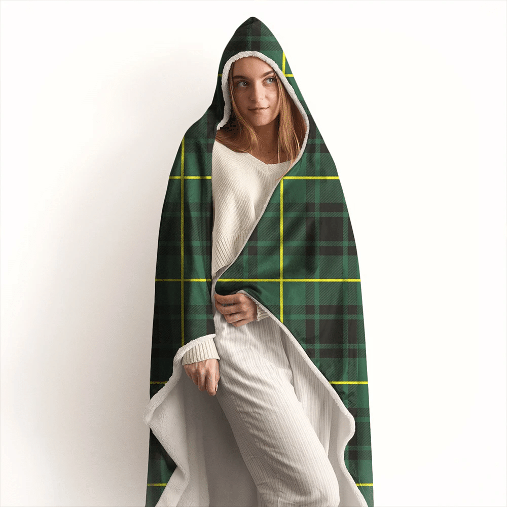 MacArthur Modern Tartan Crest Hooded Blanket