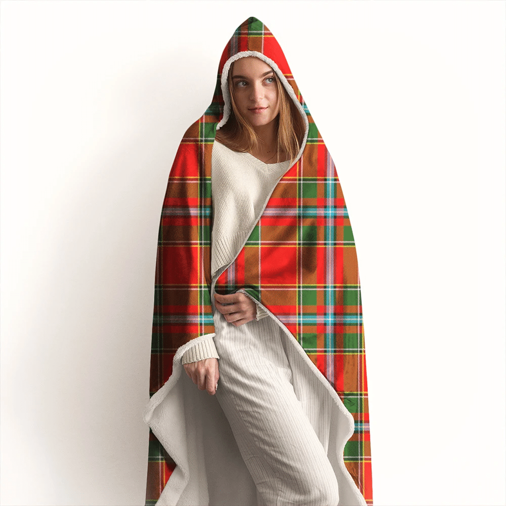 Drummond of Perth Tartan Crest Hooded Blanket