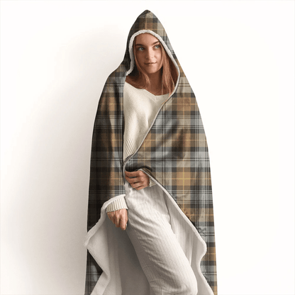 Gordon Weathered Tartan Crest Hooded Blanket