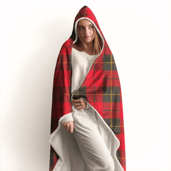 Nicolson Modern Tartan Crest Hooded Blanket