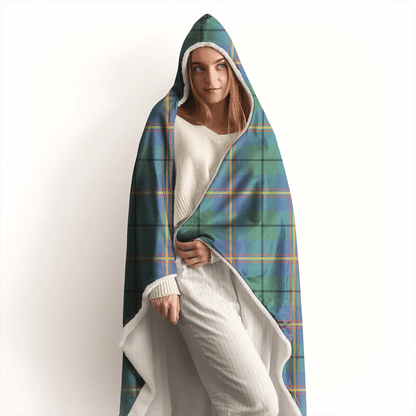 Carmichael Ancient Tartan Crest Hooded Blanket