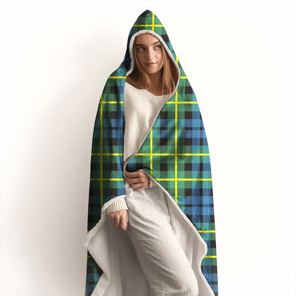 Campbell of Breadalbane Ancient Tartan Crest Hooded Blanket