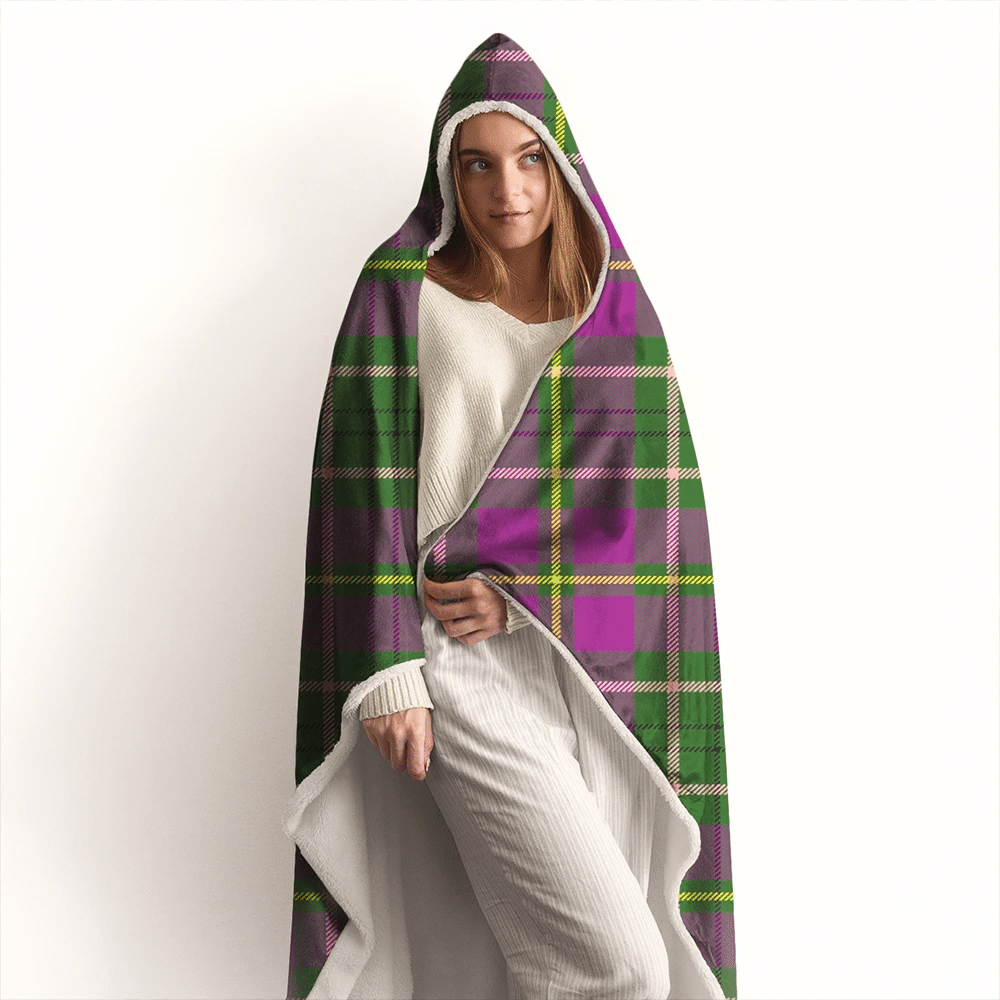 Murray of Atholl Ancient Tartan Crest Hooded Blanket