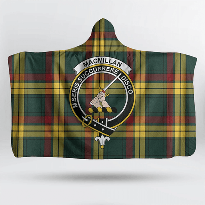 Wallace Hunting Ancient Tartan Crest Hooded Blanket