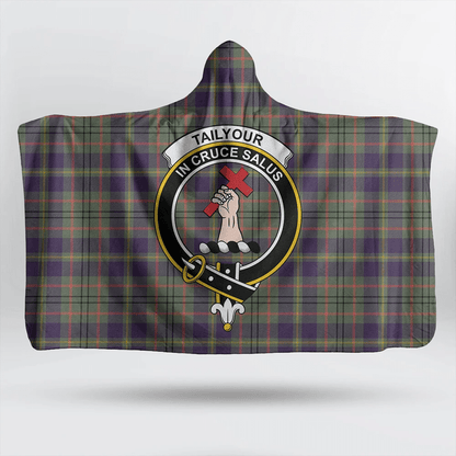 Murray of Atholl Modern Tartan Crest Hooded Blanket