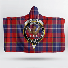 Oliphant Modern Tartan Crest Hooded Blanket