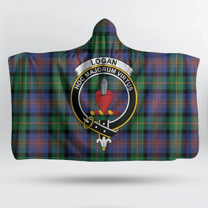 Logan Ancient Tartan Crest Hooded Blanket