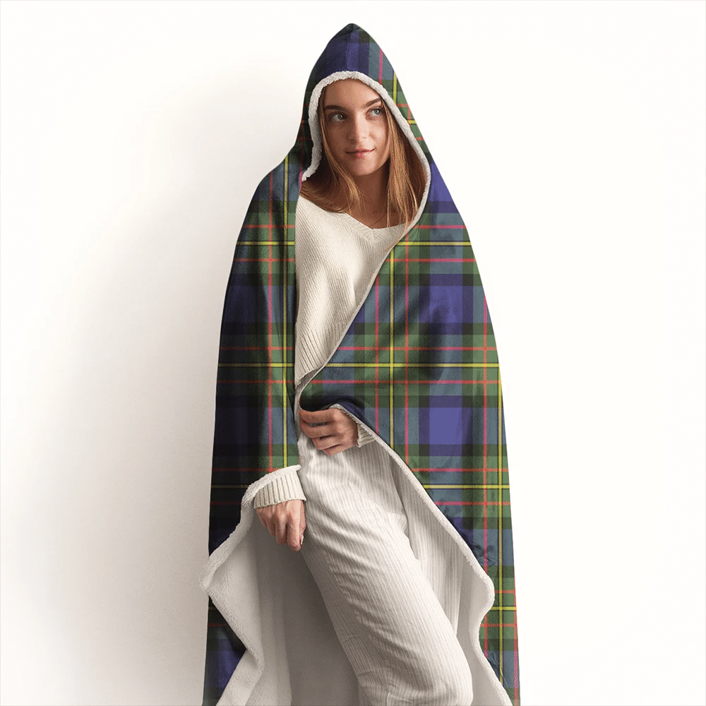 Strachan Tartan Crest Hooded Blanket