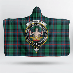 Nesbitt Modern Tartan Crest Hooded Blanket