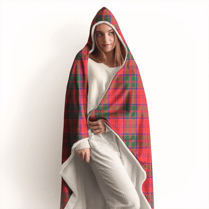 Drummond Modern Tartan Crest Hooded Blanket