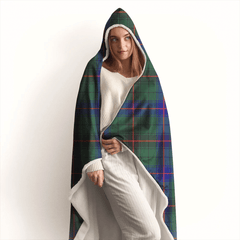 Davidson Modern Tartan Crest Hooded Blanket
