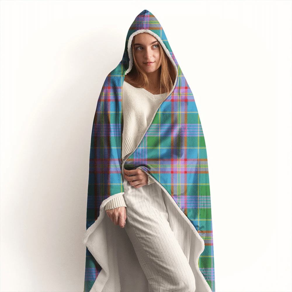 MacNeil of Colonsay Modern Tartan Crest Hooded Blanket