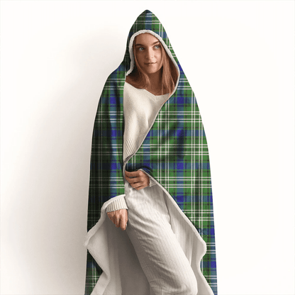 Napier Ancient Tartan Crest Hooded Blanket