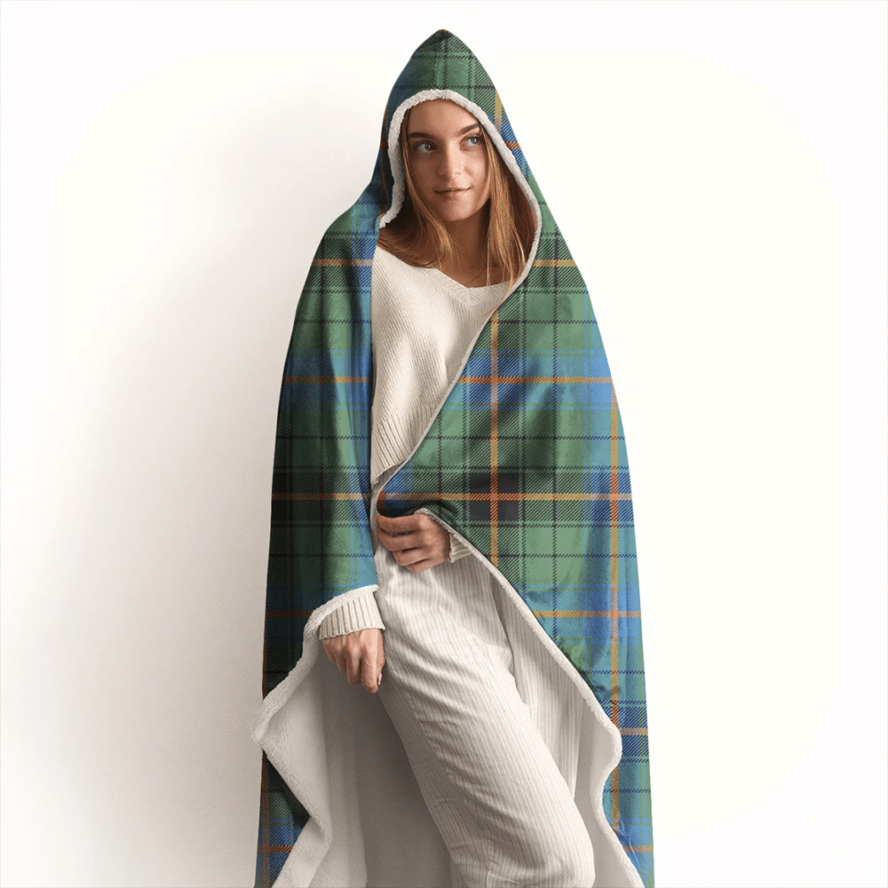 Davidson Ancient Tartan Crest Hooded Blanket