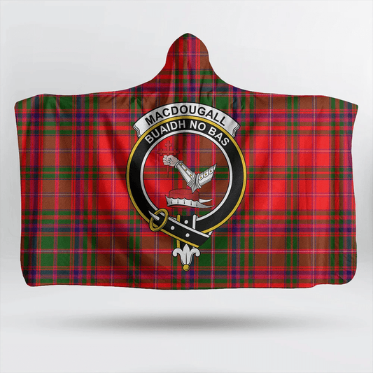 Rattray Modern Tartan Crest Hooded Blanket