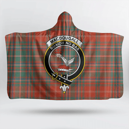 Ramsay Modern Tartan Crest Hooded Blanket