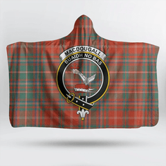 Ramsay Modern Tartan Crest Hooded Blanket