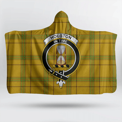 Houston Tartan Crest Hooded Blanket