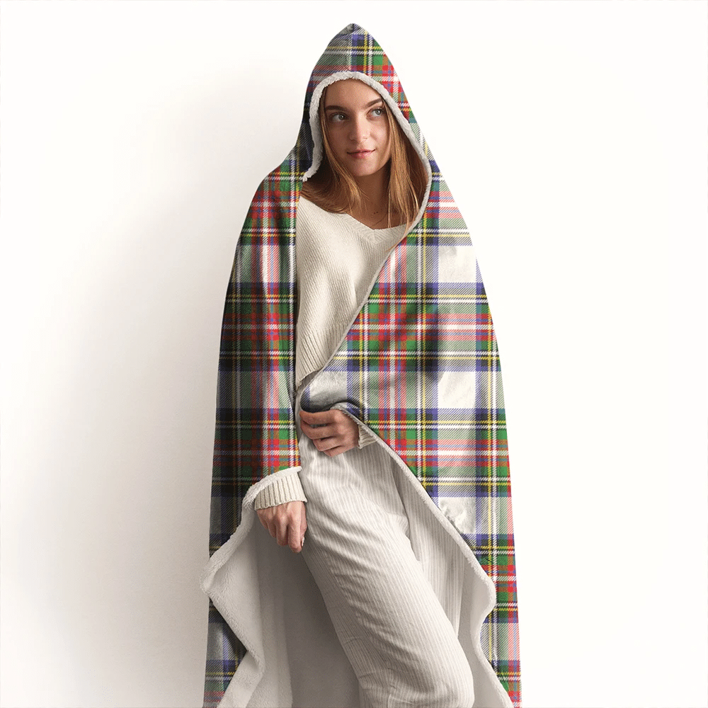 Mercer Modern Tartan Crest Hooded Blanket