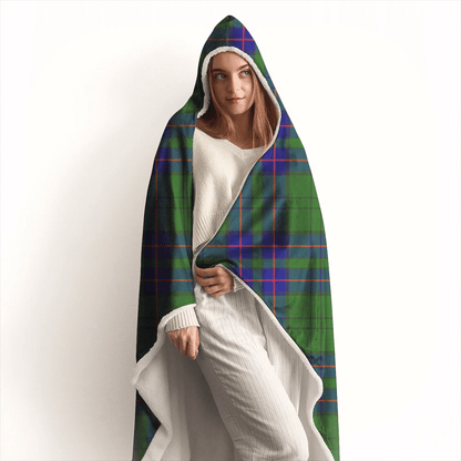 Lockhart Tartan Crest Hooded Blanket