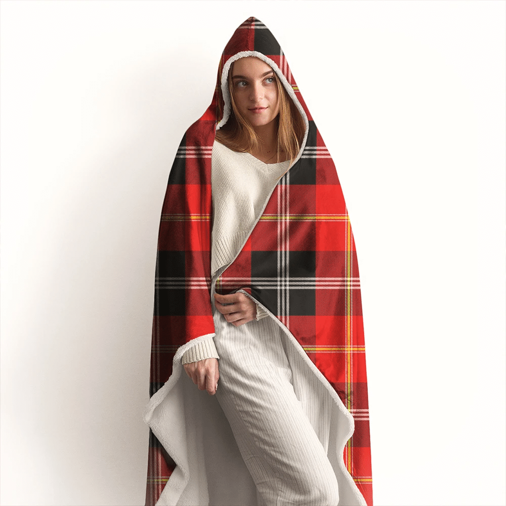 MacGregor Modern Tartan Crest Hooded Blanket