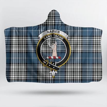 MacLean Hunting Tartan Crest Hooded Blanket