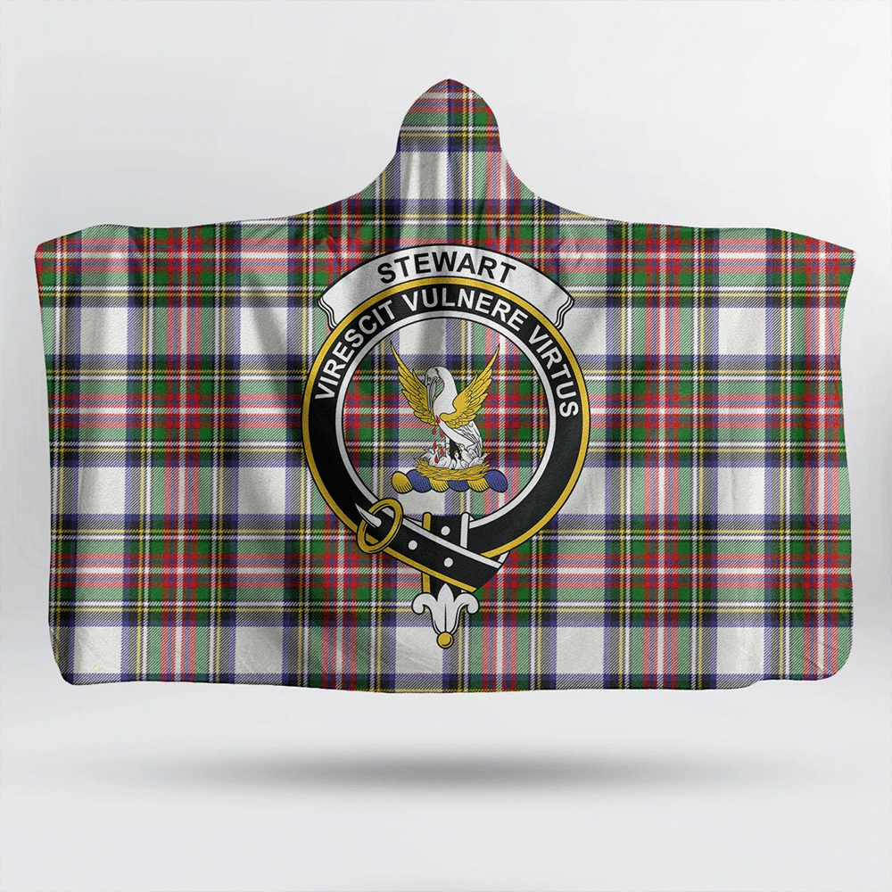 Mercer Modern Tartan Crest Hooded Blanket