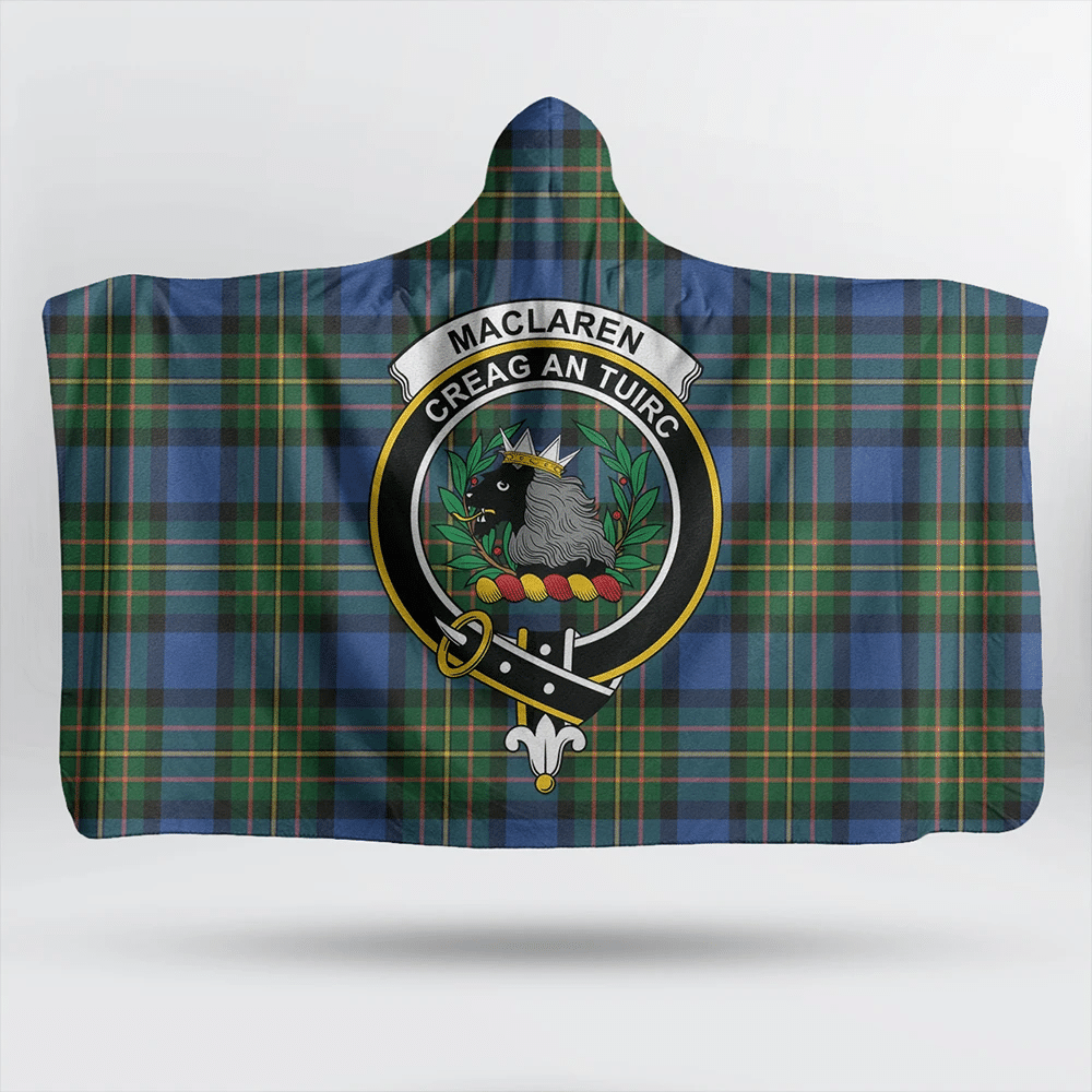 Stirling & Bannockburn District Tartan Crest Hooded Blanket