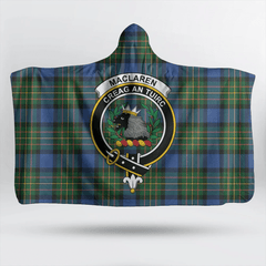 Stirling & Bannockburn District Tartan Crest Hooded Blanket