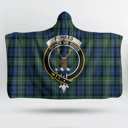 Forbes Ancient Tartan Crest Hooded Blanket