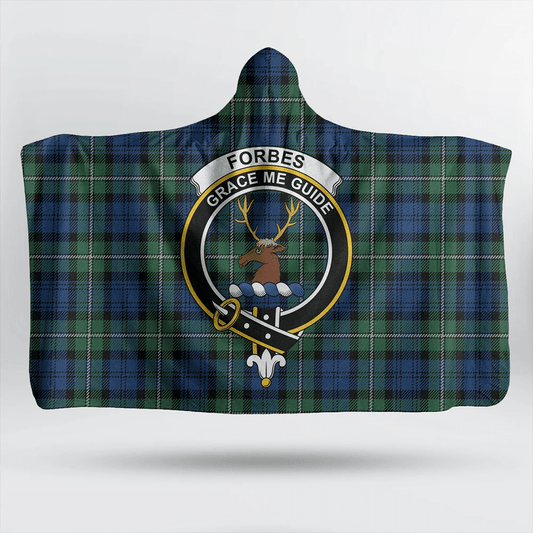 Forbes Ancient Tartan Crest Hooded Blanket