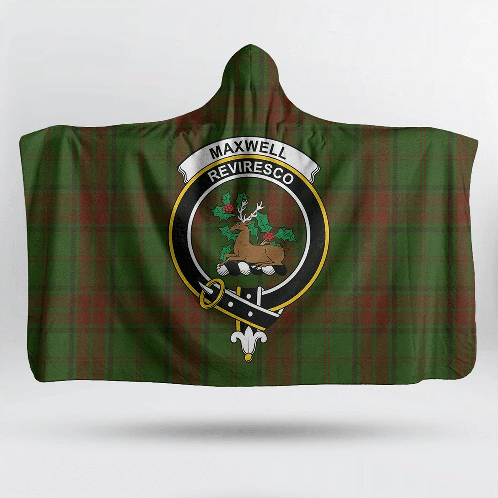 MacIntyre Hunting Ancient Tartan Crest Hooded Blanket