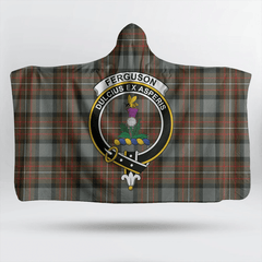 Fergusson Weathered Tartan Crest Hooded Blanket