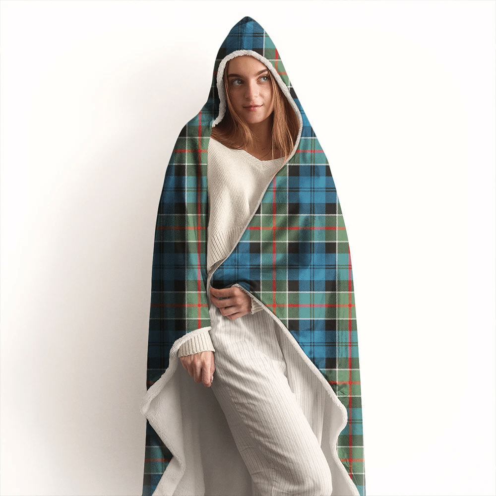 Colquhoun Ancient Tartan Crest Hooded Blanket