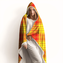 Urquhart Broad Red Ancient Tartan Crest Hooded Blanket