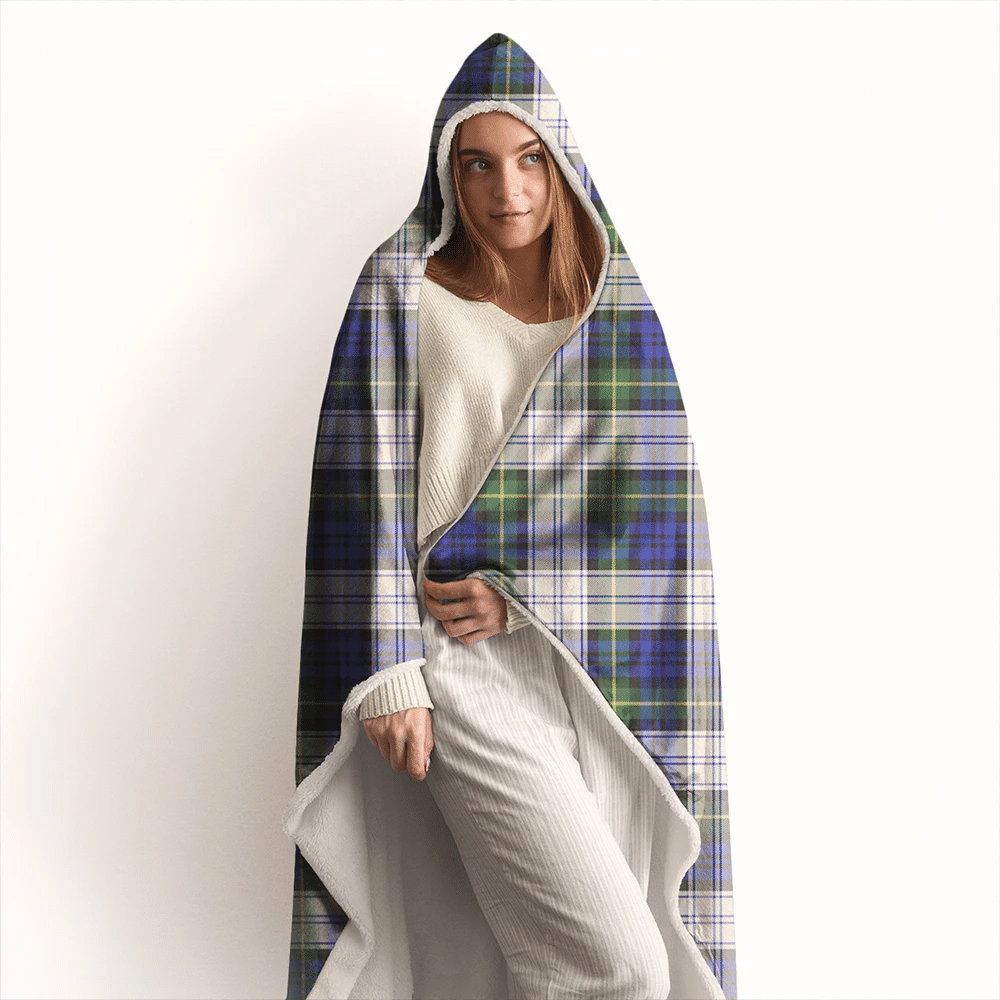 Gordon Dress Modern Tartan Crest Hooded Blanket