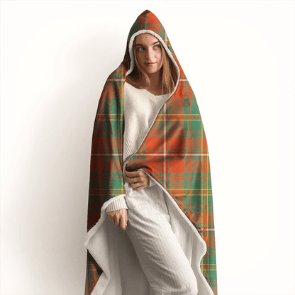 Hay Ancient Tartan Crest Hooded Blanket