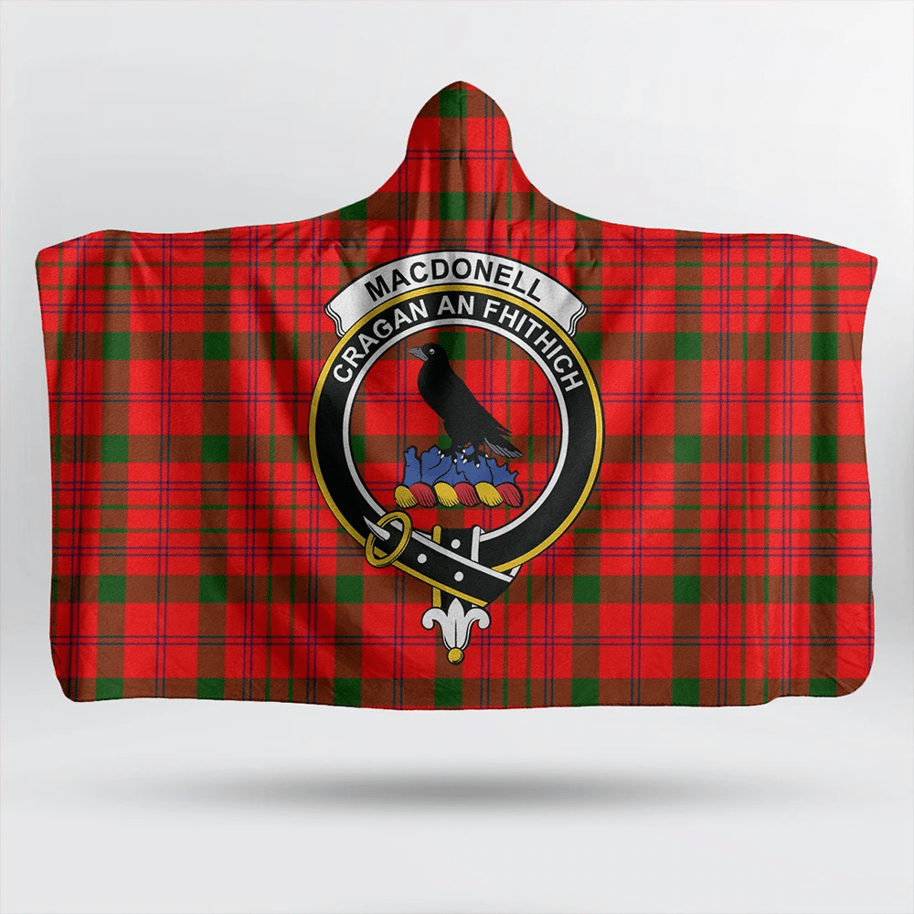 Ramsay Blue Ancient Tartan Crest Hooded Blanket