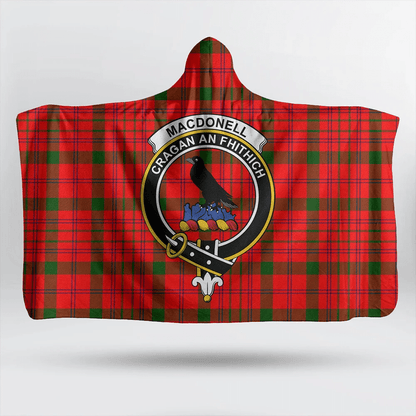 Ramsay Blue Ancient Tartan Crest Hooded Blanket