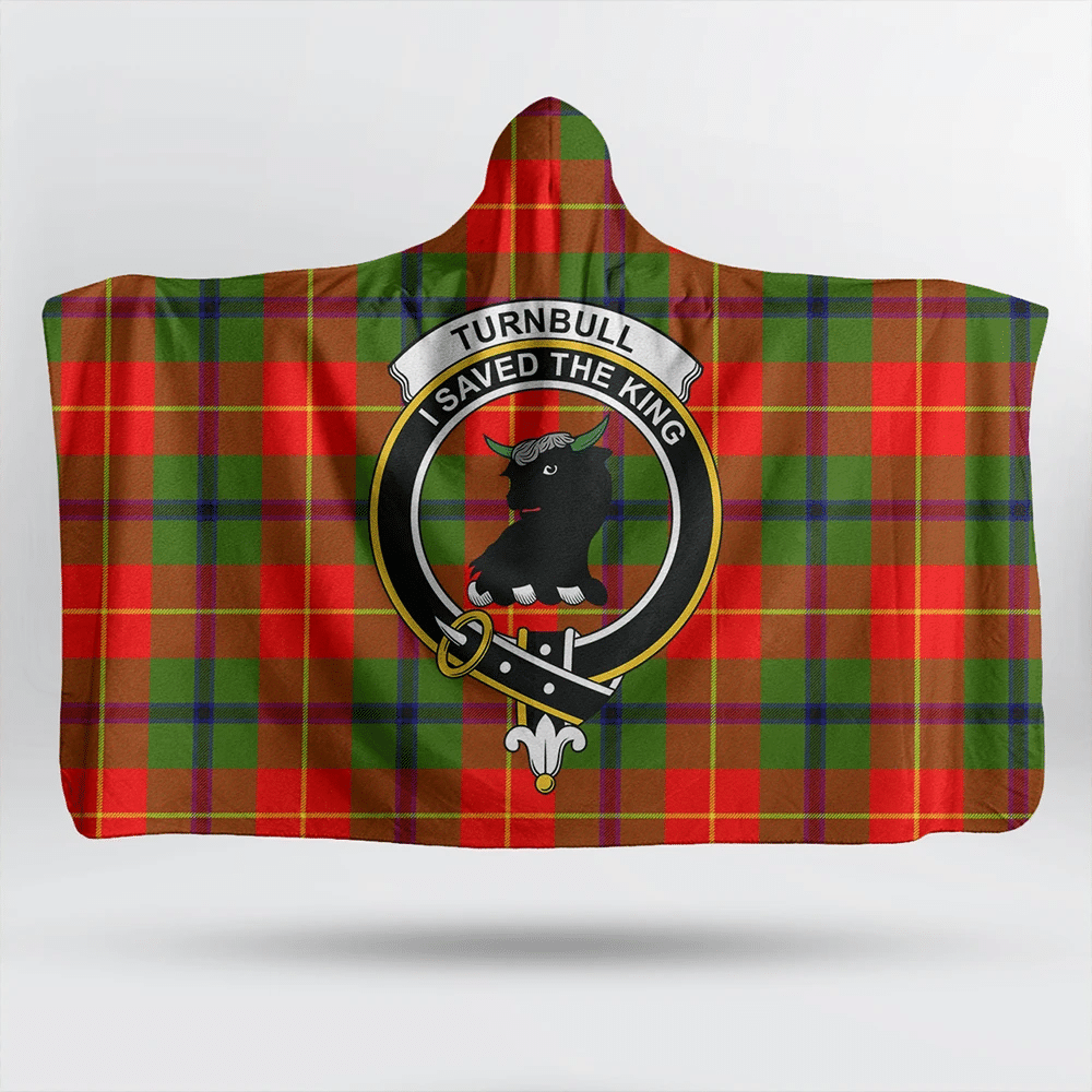 Murray of Tulloch Modern Tartan Crest Hooded Blanket