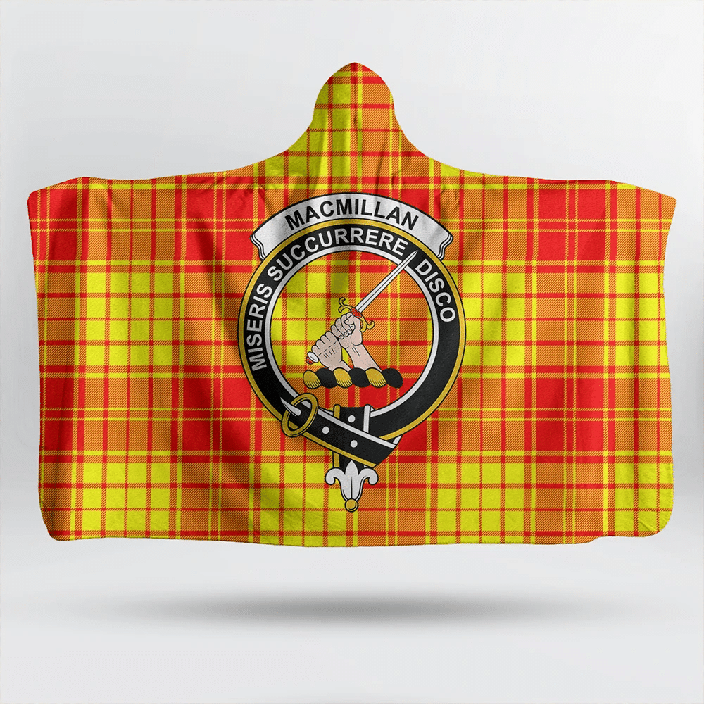 Urquhart Broad Red Ancient Tartan Crest Hooded Blanket