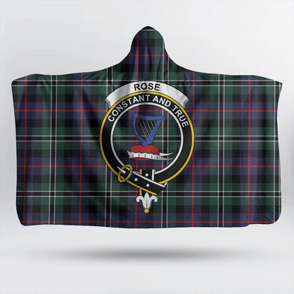 MacQuarrie Modern Tartan Crest Hooded Blanket