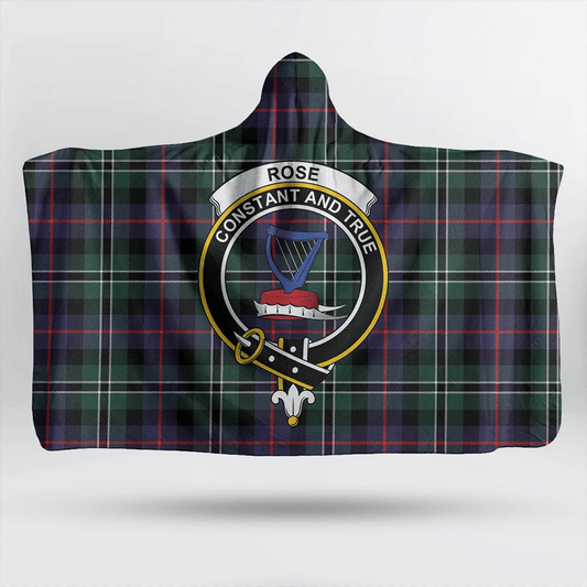 MacQuarrie Modern Tartan Crest Hooded Blanket