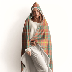 Bruce Ancient Tartan Crest Hooded Blanket