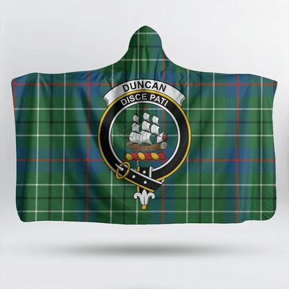 Duncan Ancient Tartan Crest Hooded Blanket