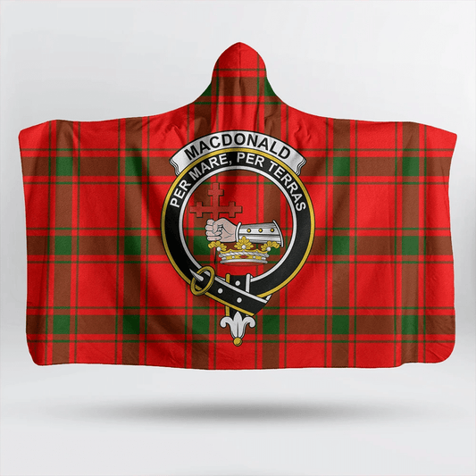 Paterson Tartan Crest Hooded Blanket