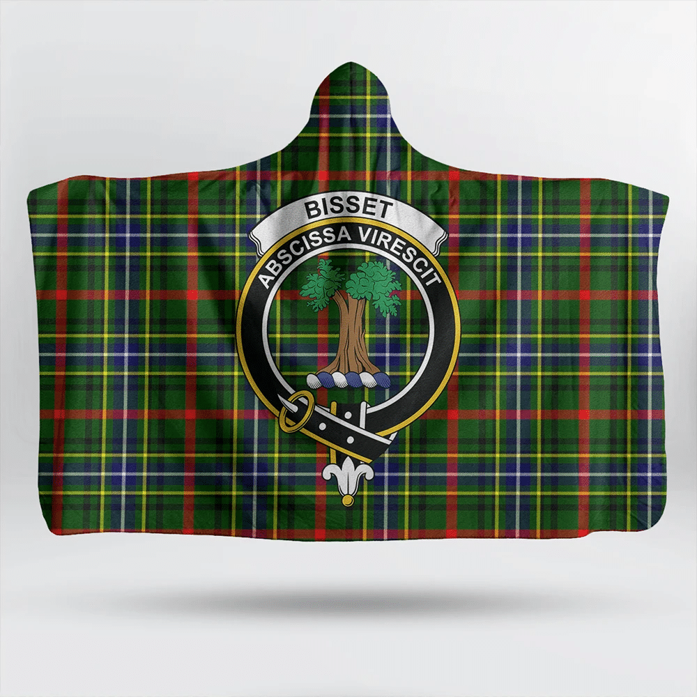 Bisset Tartan Crest Hooded Blanket